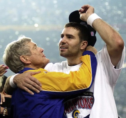 Kurt Warner being named Super Bowl MVP in 2000.