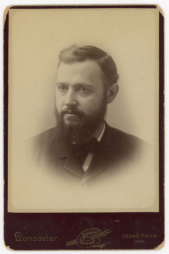 Black and white photo of President Seerley.