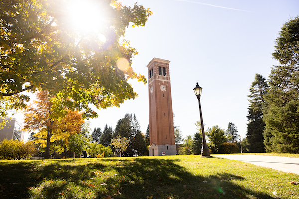 Fall shot of the Campanile.