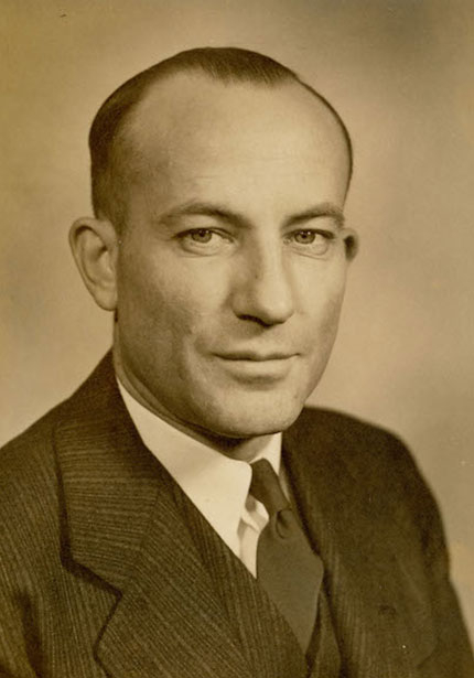 Black and white photo of President Price.